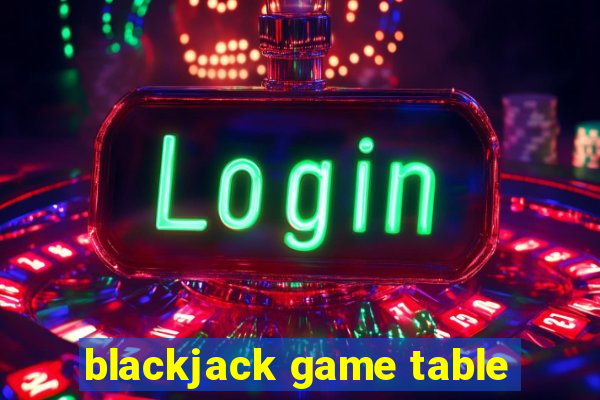 blackjack game table