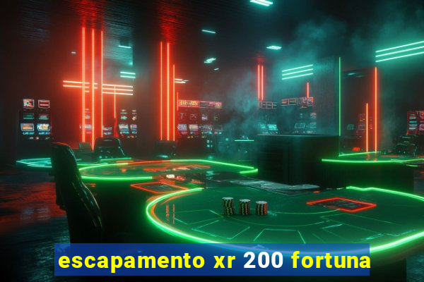 escapamento xr 200 fortuna