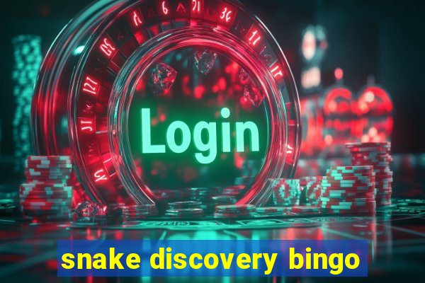 snake discovery bingo