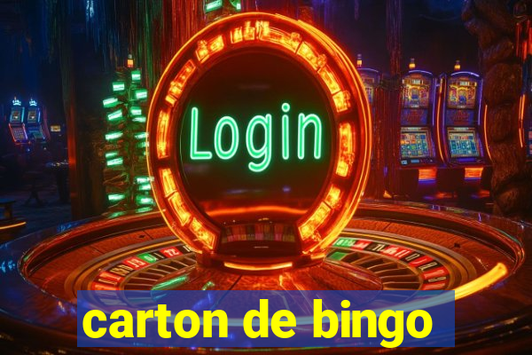 carton de bingo