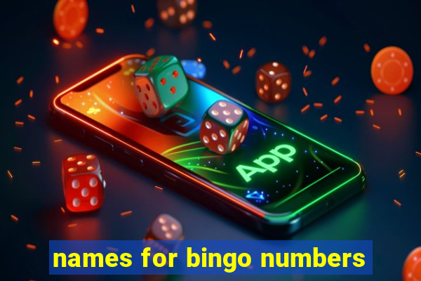 names for bingo numbers