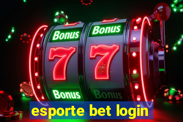 esporte bet login