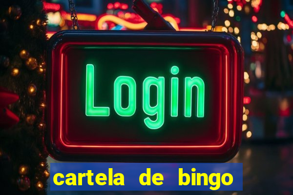 cartela de bingo para cha revela??o