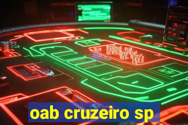 oab cruzeiro sp