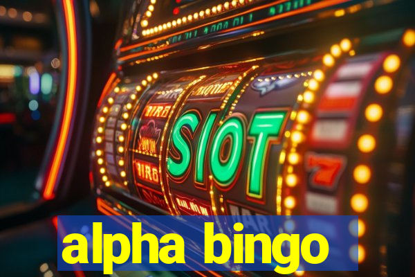 alpha bingo