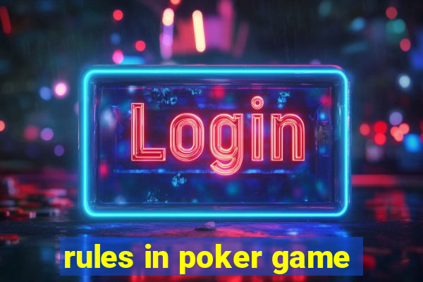 rules in poker game