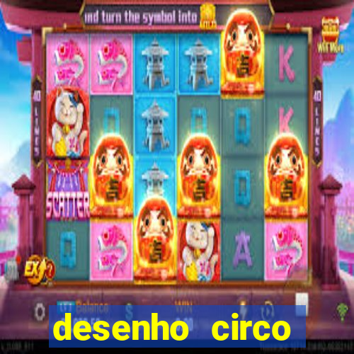 desenho circo digital para colorir