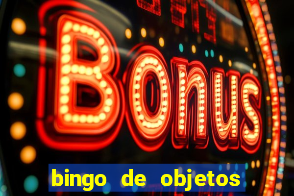 bingo de objetos para imprimir