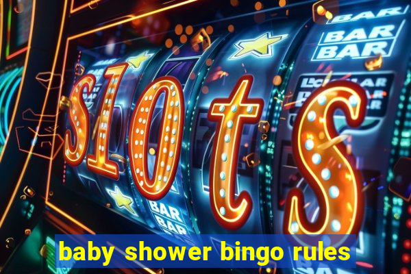 baby shower bingo rules