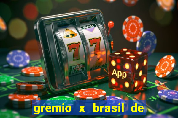 gremio x brasil de pelotas palpite