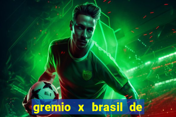 gremio x brasil de pelotas palpite