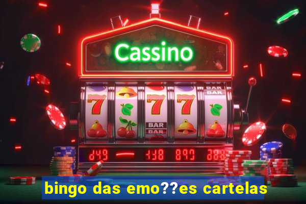 bingo das emo??es cartelas