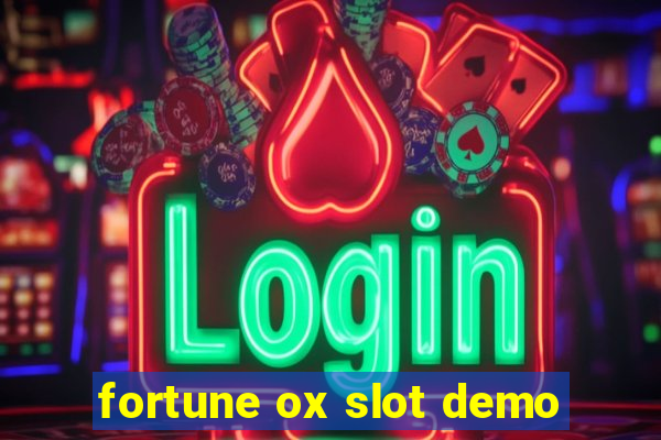 fortune ox slot demo