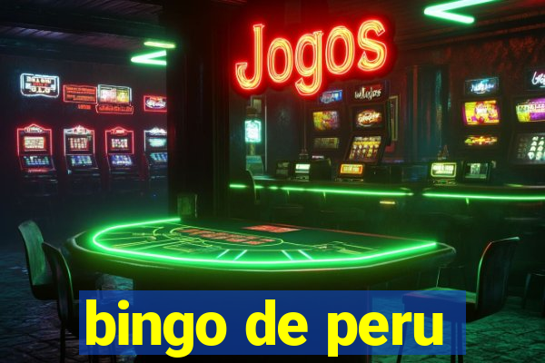 bingo de peru