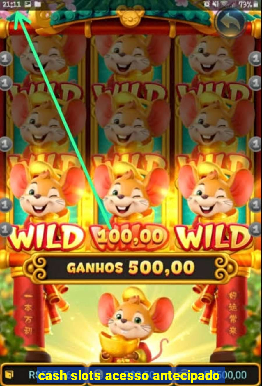 cash slots acesso antecipado