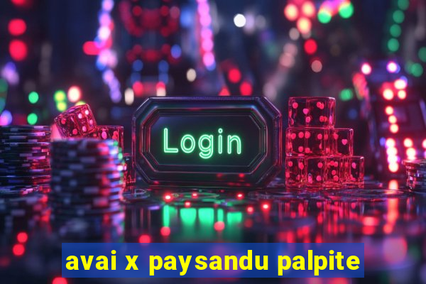 avai x paysandu palpite