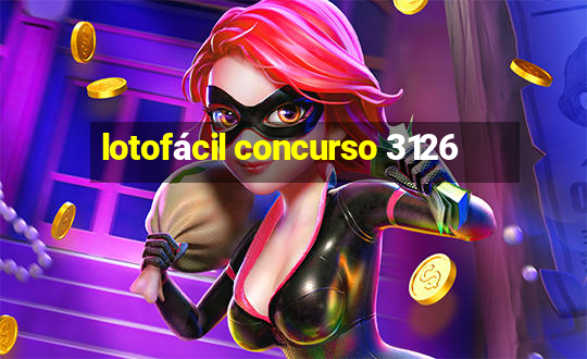 lotofácil concurso 3126