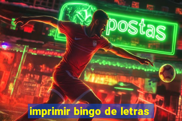 imprimir bingo de letras