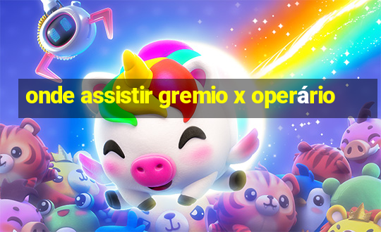 onde assistir gremio x operário