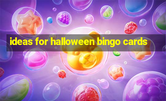 ideas for halloween bingo cards