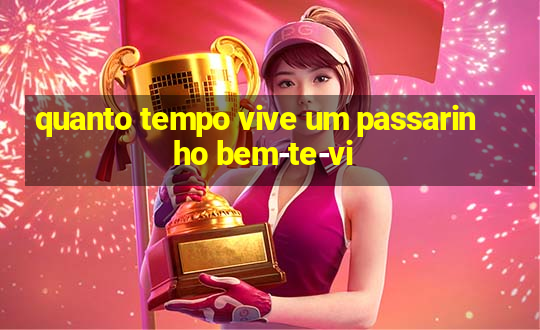 quanto tempo vive um passarinho bem-te-vi