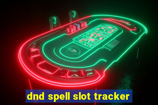 dnd spell slot tracker