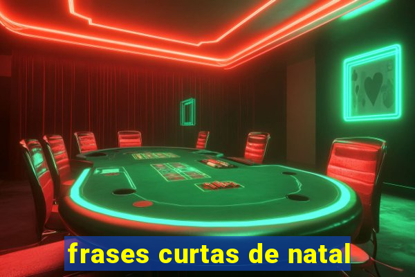 frases curtas de natal