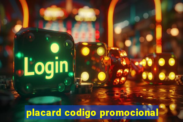 placard codigo promocional