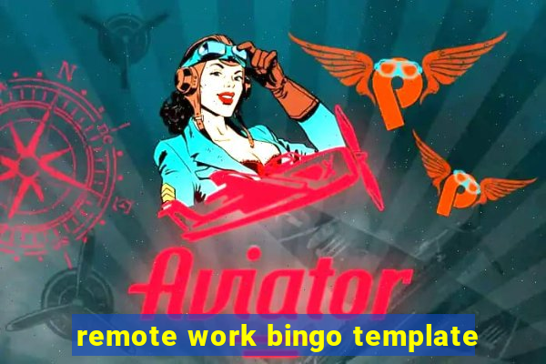 remote work bingo template