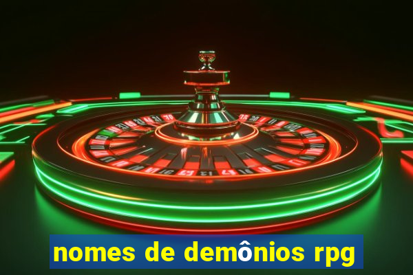 nomes de demônios rpg