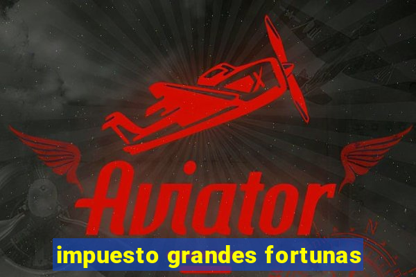 impuesto grandes fortunas