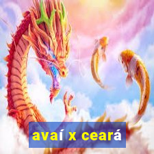 avaí x ceará