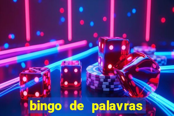 bingo de palavras cha de bebe