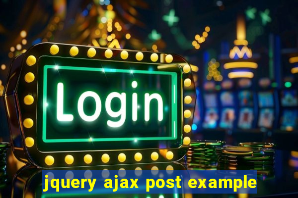 jquery ajax post example