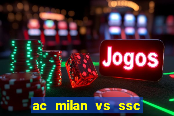 ac milan vs ssc napoli lineups