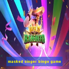 masked singer bingo game