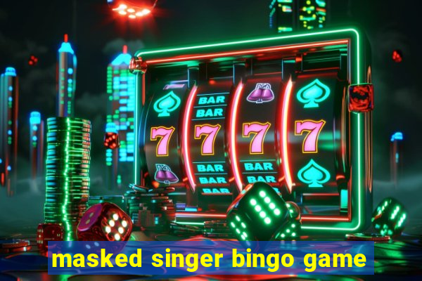 masked singer bingo game