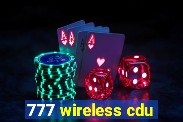 777 wireless cdu