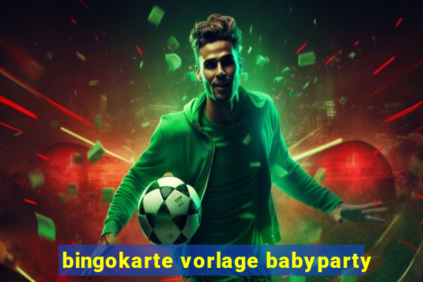 bingokarte vorlage babyparty