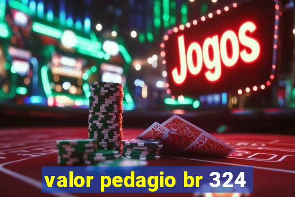 valor pedagio br 324