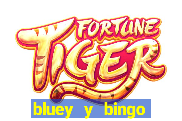 bluey y bingo bailando png