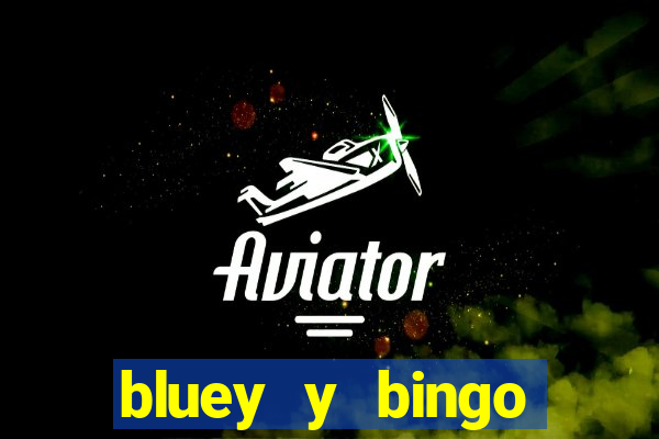 bluey y bingo bailando png