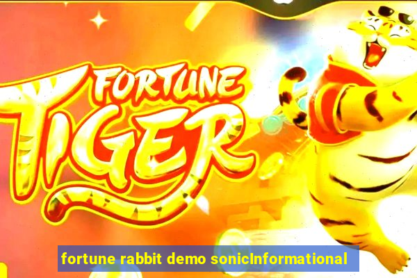 fortune rabbit demo sonicInformational