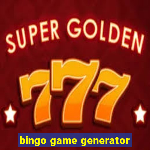 bingo game generator