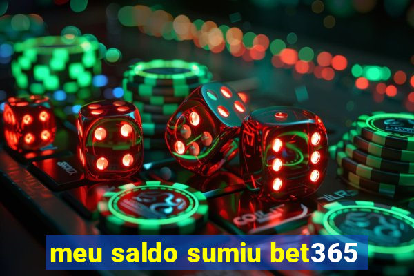 meu saldo sumiu bet365