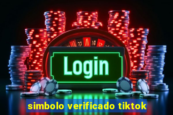 simbolo verificado tiktok