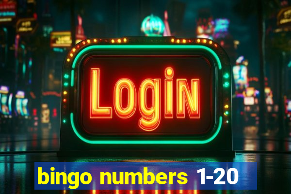 bingo numbers 1-20