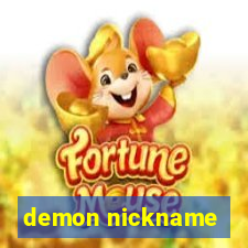 demon nickname