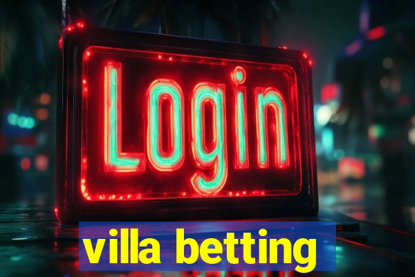 villa betting