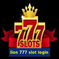 lion 777 slot login